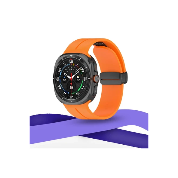 Watch 7 Kr418 Tender Silikon Kordon - Turuncu - Resim 2