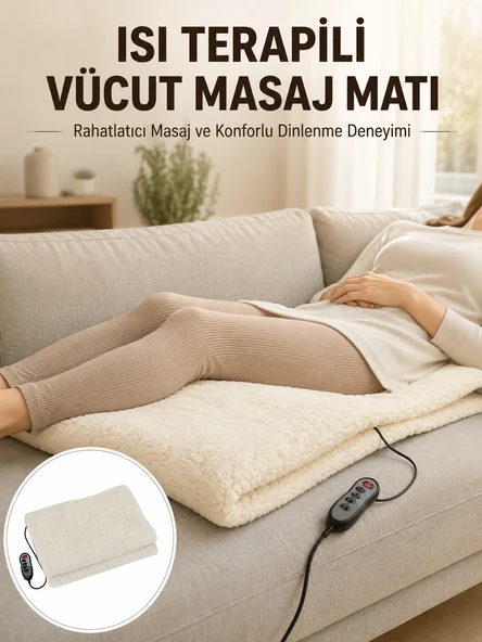 Vücut Masaj Matı Isı Terapili Çok Bölgeli Masaj Yeni Nesil ürün görseli 1