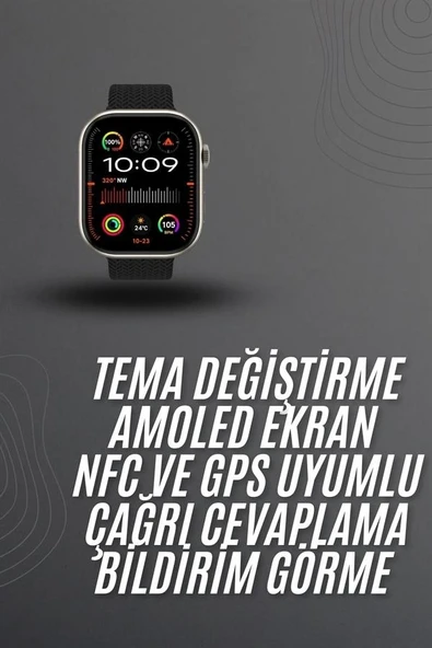 Akıllı Saat 2.02 Inch Nabız Ölçer Arama Konuşma Müzik Dinleme ürün görseli 1