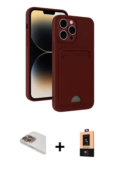 MARSİLYAN™- iPhone 13 Pro Max Kılıf Vadi Çizgi Prime - Şeffaf Maxco Cam Ekran Koruyucu + Pers Alüminyum Kamera Lens - GD ürün görseli 1