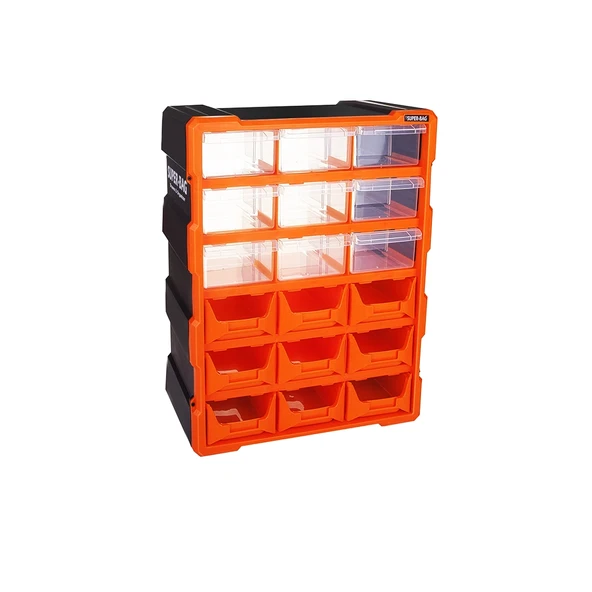 18Li̇ 9 Kapali+9 Açik Monoblock Avadanlik Çekmece Seti̇38.1X15.7X47.5Cm Herhangi̇ Bi̇r Renk Gönderi̇li̇r (5047) ürün görseli 1