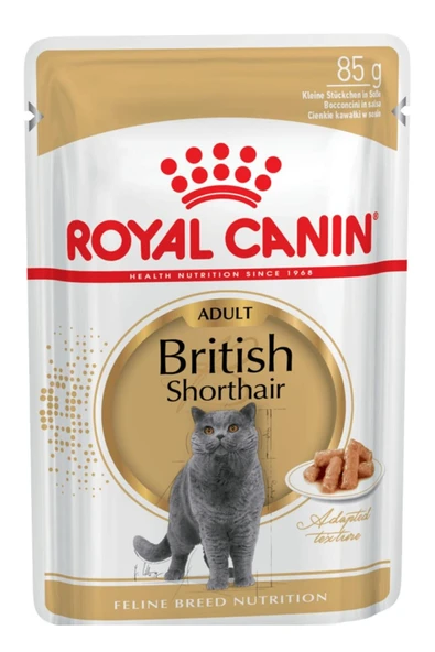 12 Adet British Shorthair Yetişkin Kedi Yaş Maması 85 Gr ürün görseli 1
