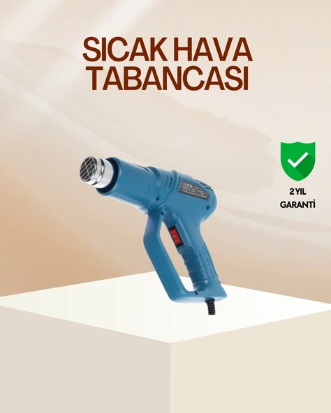 Endüstriyel 2000W Isı Tabancası Plastik Boru Lehim Boya Çıkarma ürün görseli 1