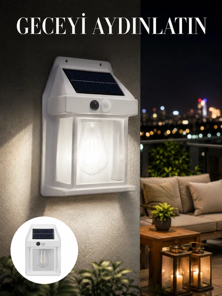 1800 Mah Pilli Solar Duvar Aydınlatma Yeni Nesil ürün görseli 1