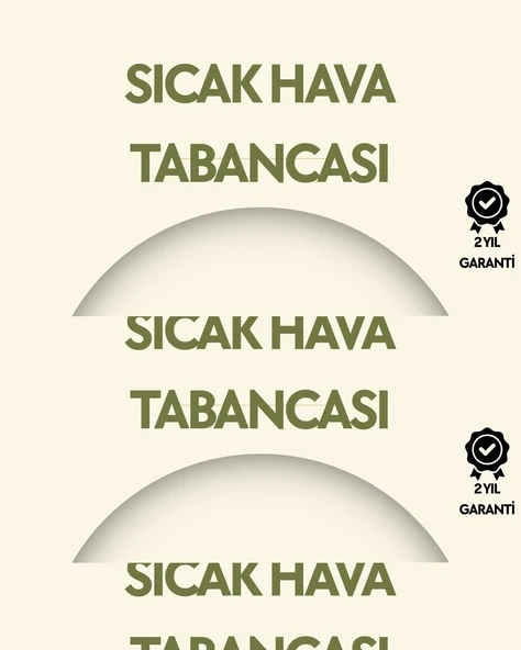 2000W Profesyonel 2 Kademeli Isı Tabancası Sıcak Hava Üfleme ürün görseli 1