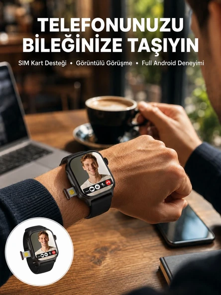 Kartlı Gps Destekli Akıllı Saat Sesli Görüşmeli Yeni Nesil ürün görseli 1