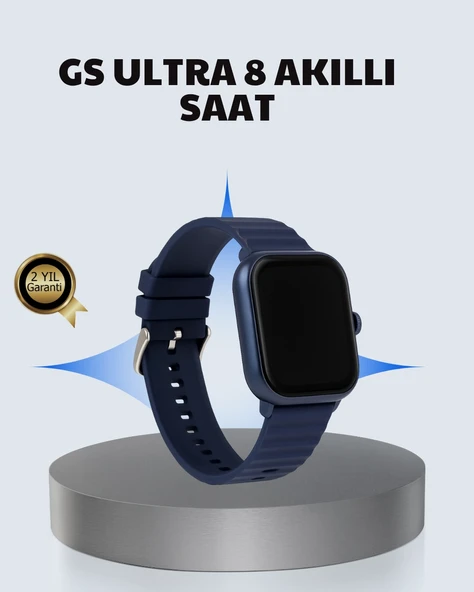 Akıllı Saat 360 Mah Çoklu Spor Modlu Lacivert Siyah Kordon ürün görseli 1