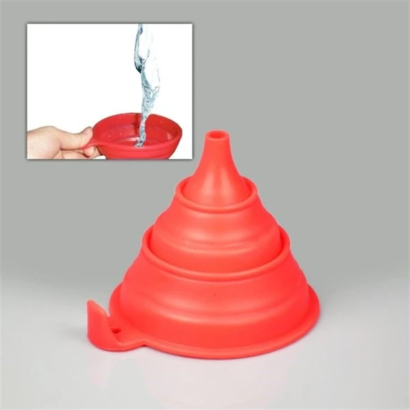 Silicone Folding Funnel Katlanır Huni (5047) ürün görseli 1