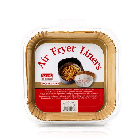 50Pcs Kare Taban: 20Cm - Kenar: 4.5Cm Ai̇r Fryer Pi̇şi̇rme Kalip Kağit (5047) ürün görseli 1
