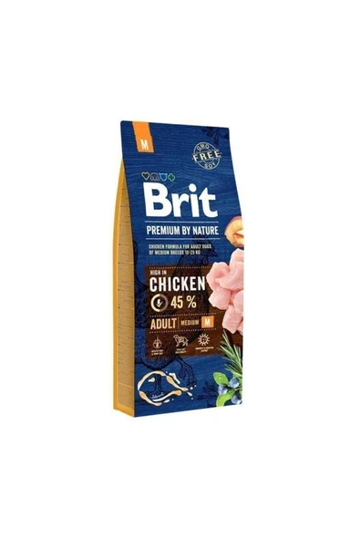 Brit Premium Nature Orta Irk Tavuklu Yetişkin Köpek Maması 15 Kg ürün görseli 1
