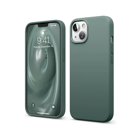 İphone 14 First Silikon - Koyu Yeşil ürün görseli 1
