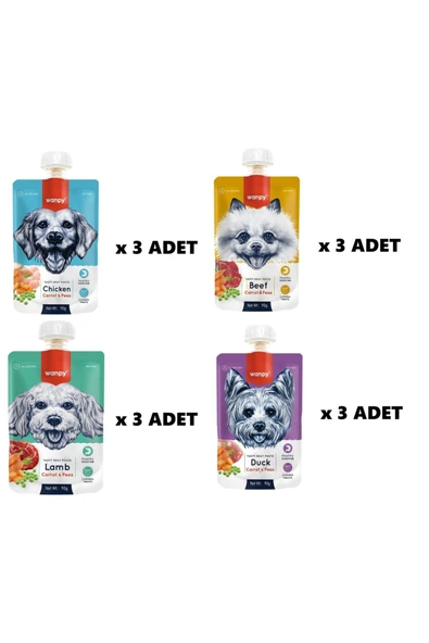 Premium 4’ lü Lezzetli Köpek Ödülü Seti ürün görseli 1