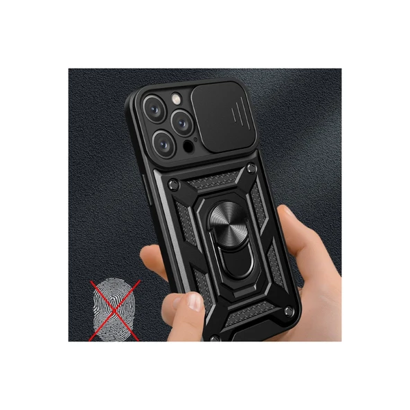 İphone 16 Pars Lens Yüzüklü Silikon - Yeşil - Resim 3