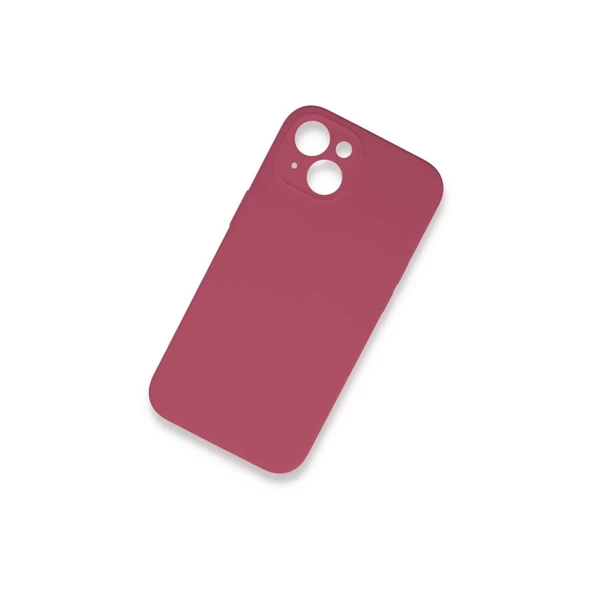 İphone 13 Lansman Legant Silikon - Fuşya - Resim 2
