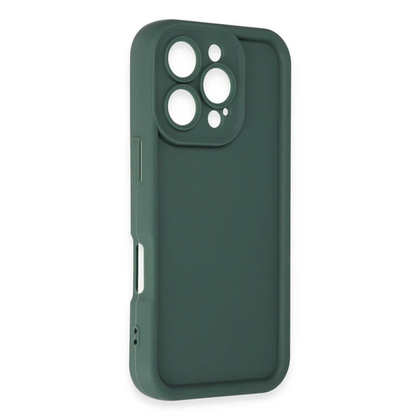 İphone 16 Viera Silikon - Koyu Yeşil - Resim 3