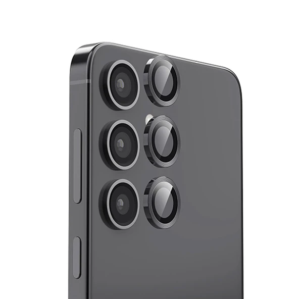 S25 Raze Metal Kamera Lens - Siyah ürün görseli 1