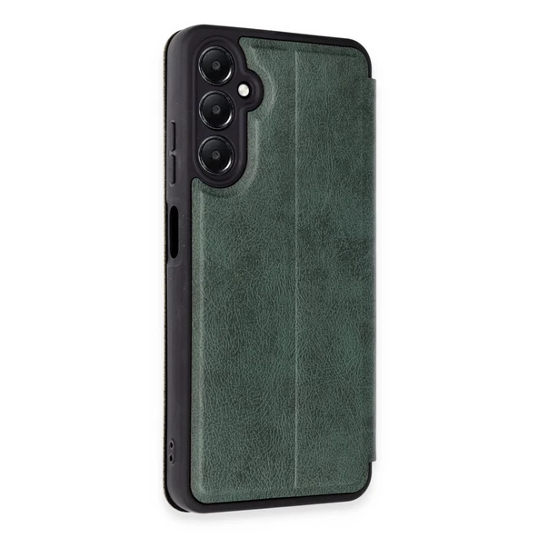 A15 4G Flip Cover - Koyu Yeşil - Resim 2