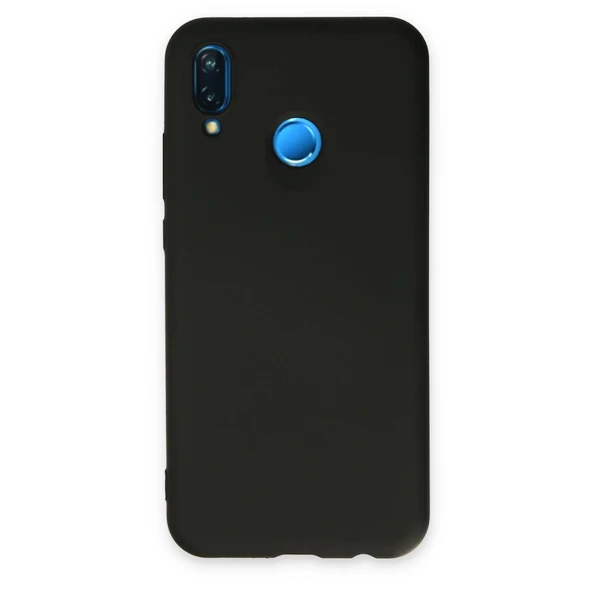 P20 Lite Nano İçi Kadife Silikon - Siyah ürün görseli 1