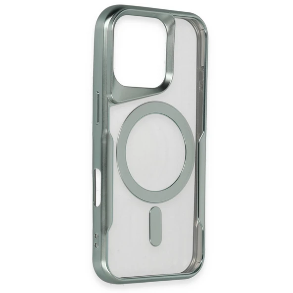 İphone 16 Boyi Silikon Kapak - Gümüş - Resim 2