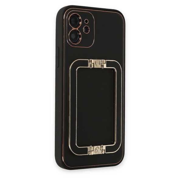 İphone 12 Coco Elit Kapak - Siyah - Resim 2
