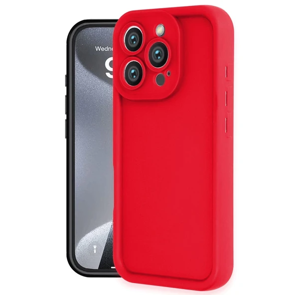 İphone 16 Viera Silikon - Kırmızı ürün görseli 1