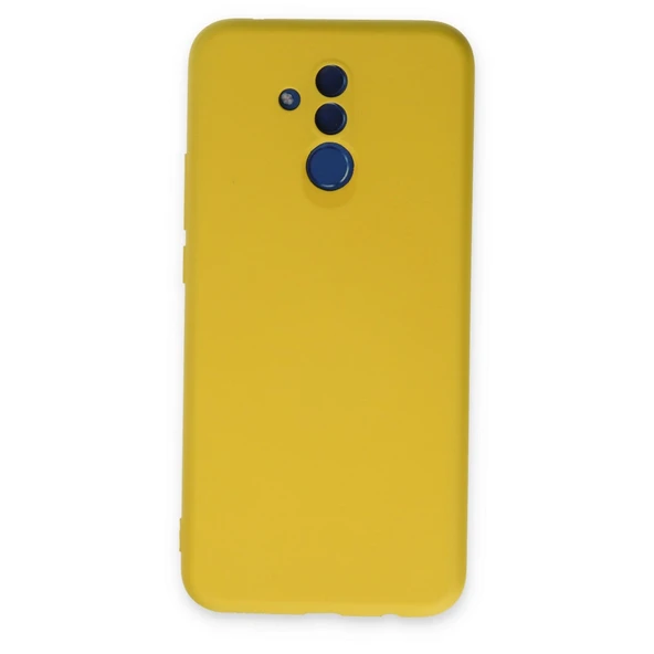 Mate 20 Lite Nano İçi Kadife Silikon - Sarı ürün görseli 1