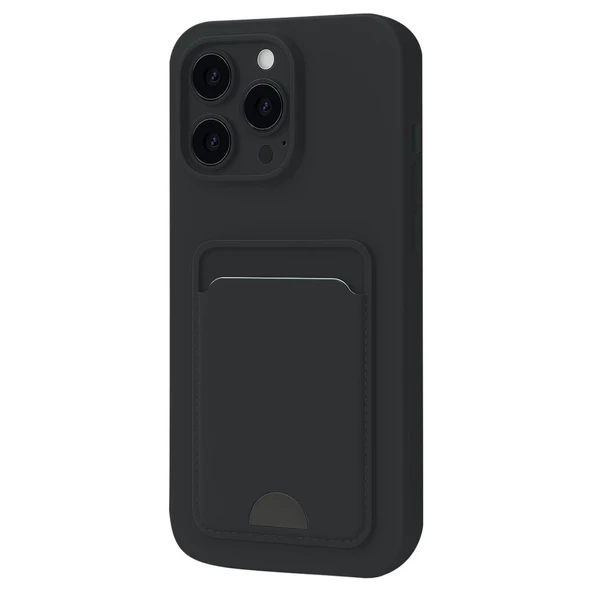 İphone 16 Kelvin Kartvizitli Silikon - Siyah ürün görseli 1