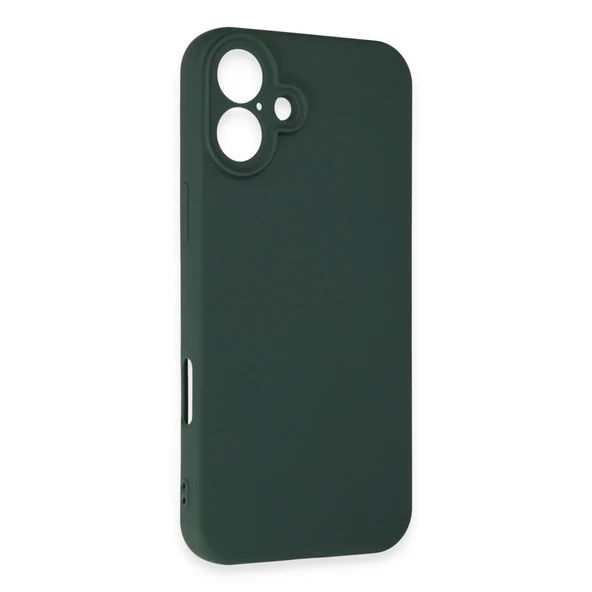 İphone 16 First Silikon - Koyu Yeşil - Resim 3