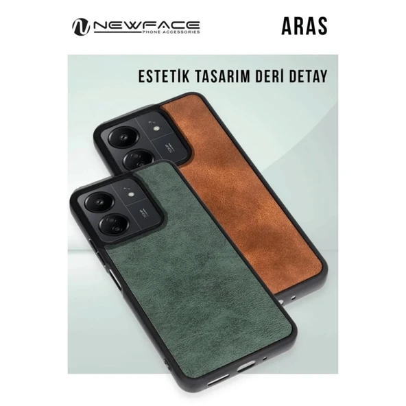 14C Aras Deri Kapak - Koyu Yeşil - Resim 2