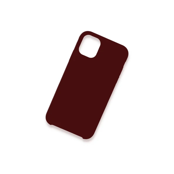 İphone 11 Lansman Legant Silikon - Bordo - Resim 2