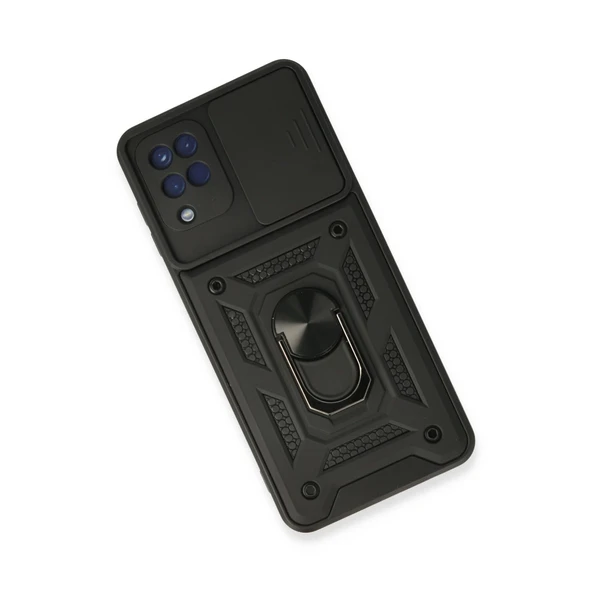 A22 Pars Lens Yüzüklü Silikon - Siyah - Resim 3