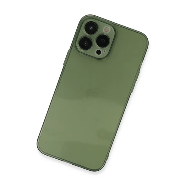 İphone 13 Fly Lens Silikon - Yeşil - Resim 3