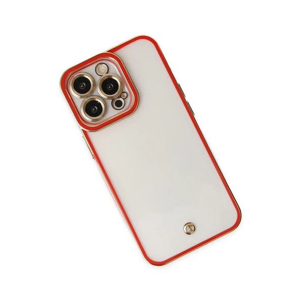 İphone 13 Liva Lens Silikon - Kırmızı - Resim 3