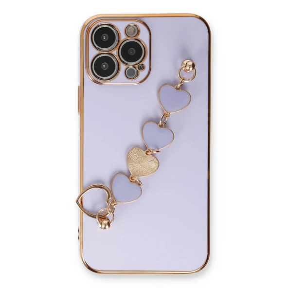 İphone 13 Esila Silikon - Lila - Resim 2