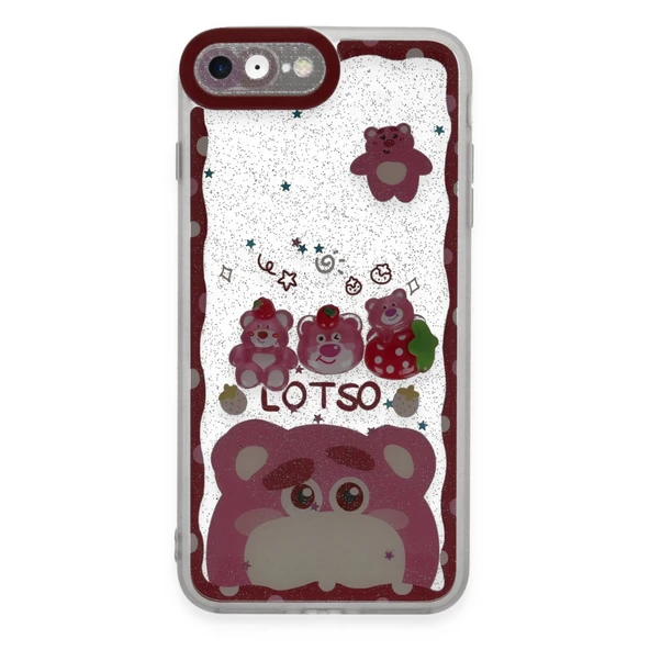 İphone 7 Sweet Desenli Silikon Kapak - Pembe ürün görseli 1