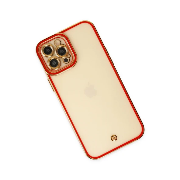 İphone 12 Liva Lens Silikon - Kırmızı - Resim 3