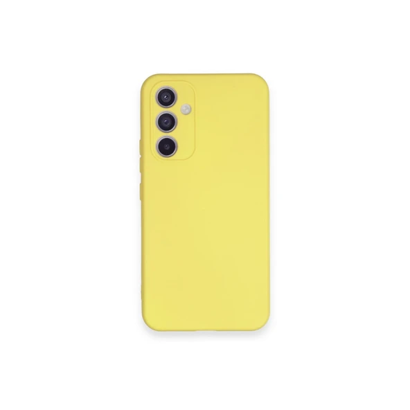 A34 5G Nano İçi Kadife Silikon - Sarı ürün görseli 1