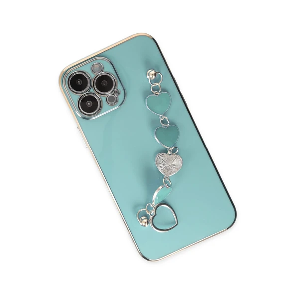 İphone 13 Esila Silikon - Su Yeşili - Resim 3