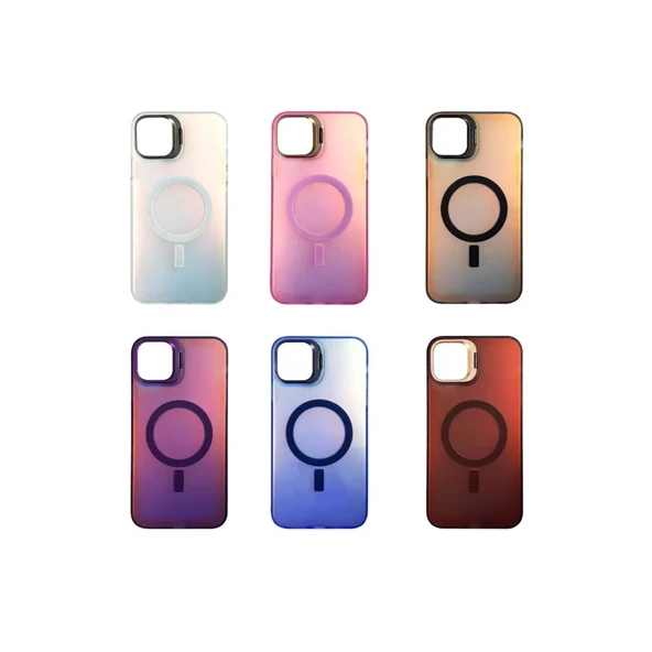 İphone 16 Primera Standlı Kapak - Siyah - Resim 2