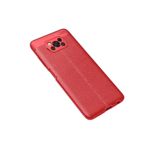 Pocophone X3 Auto Focus Kapak - Kırmızı ürün görseli 1