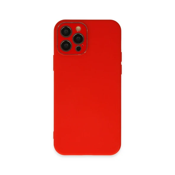 İphone 12 Lansman Glass Kapak - Kırmızı ürün görseli 1