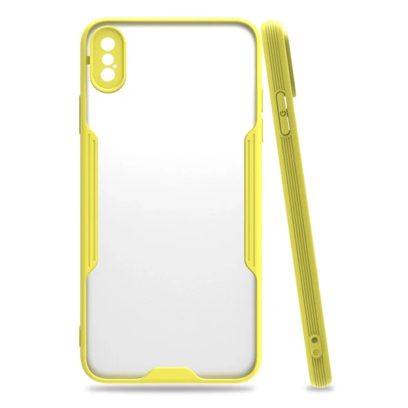 İphone Xs Platin Silikon - Sarı ürün görseli 1
