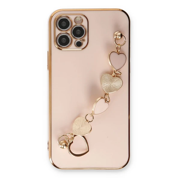 İphone 12 Esila Silikon - Pudra - Resim 2