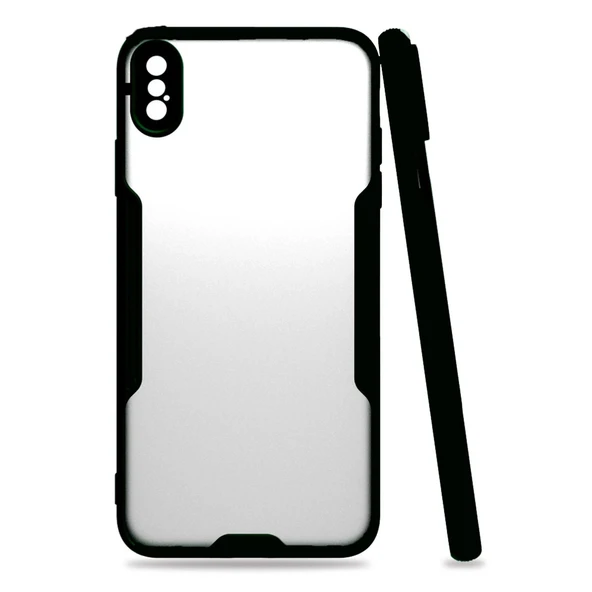 İphone Xs Platin Silikon - Siyah ürün görseli 1