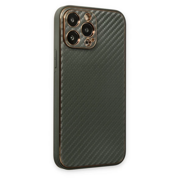 İphone 13 Coco Karbon Silikon - Füme - Resim 3