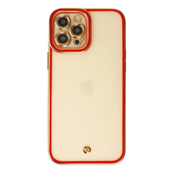 İphone 12 Liva Lens Silikon - Kırmızı - Resim 2