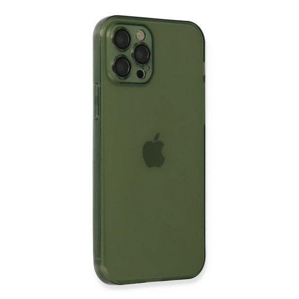 İphone 12 Fly Lens Silikon - Yeşil - Resim 2