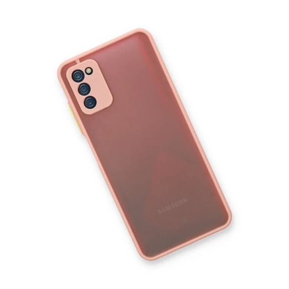 A03S Montreal Silikon Kapak - Pembe - Resim 3