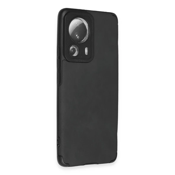 Mi 13 Lite Loop Deri Silikon - Siyah - Resim 2