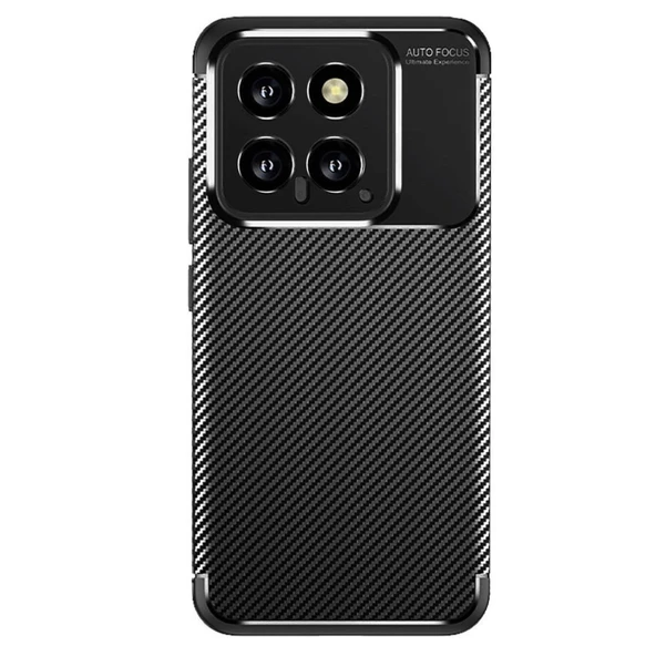 Mi 14T Auto Focus Karbon Kapak - Siyah ürün görseli 1